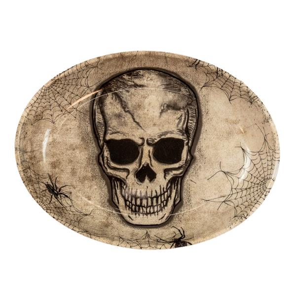 Grote foto halloween dienblad schedel 32cm verzamelen overige verzamelingen