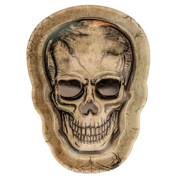 Grote foto halloween dienblad schedel 25cm verzamelen overige verzamelingen