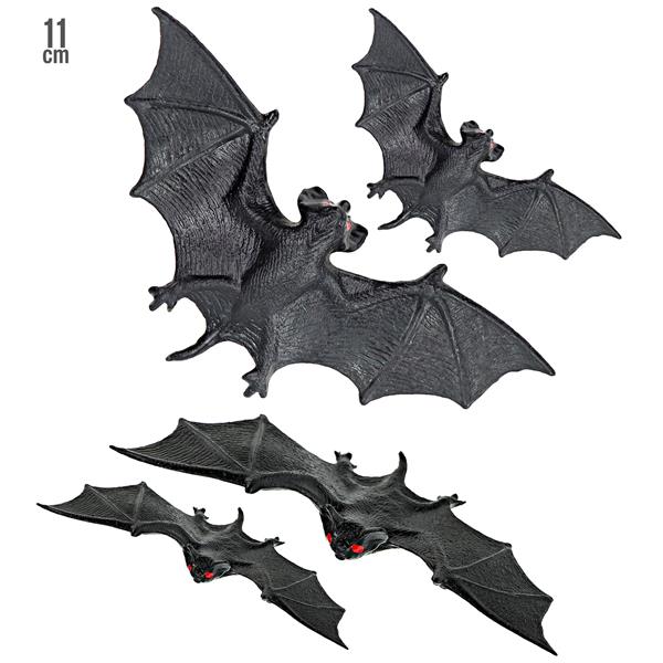 Grote foto halloween nep vleermuis 11cm 4st verzamelen overige verzamelingen