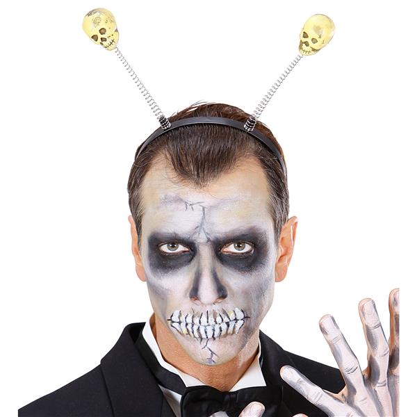 Grote foto halloween haarband wit schedels verzamelen overige verzamelingen