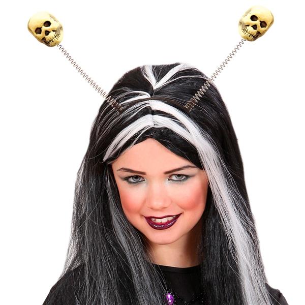 Grote foto halloween haarband wit schedels verzamelen overige verzamelingen