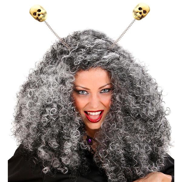 Grote foto halloween haarband wit schedels verzamelen overige verzamelingen