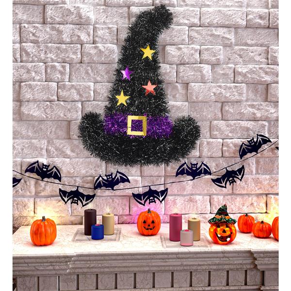 Grote foto halloween wanddecoratie heksenhoed 41cm verzamelen overige verzamelingen