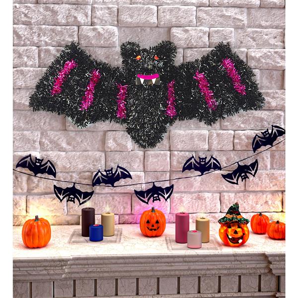 Grote foto halloween wanddecoratie vleermuis 46cm verzamelen overige verzamelingen