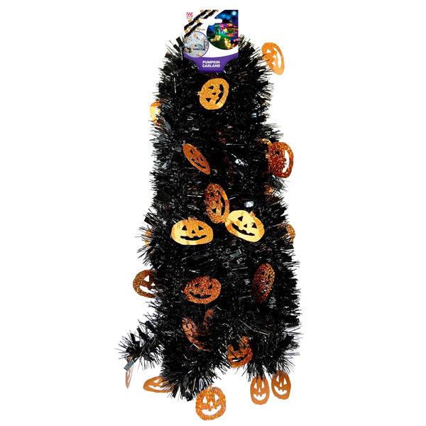 Grote foto halloween slinger zwart oranje pompoen 3m verzamelen overige verzamelingen