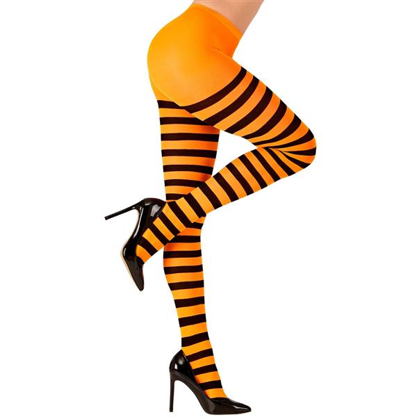 Grote foto halloween panty zwart oranje gestreept verzamelen overige verzamelingen