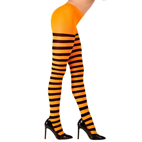 Grote foto halloween panty zwart oranje gestreept verzamelen overige verzamelingen