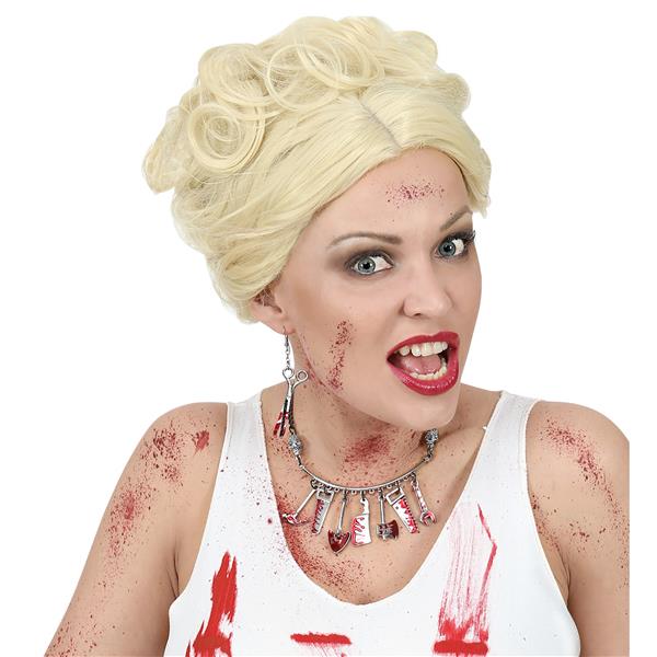 Grote foto halloween oorbellen schaar met bloed verzamelen overige verzamelingen