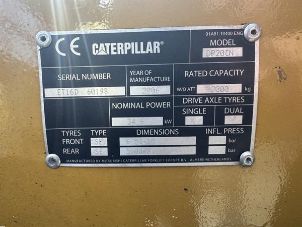 Grote foto caterpillar dp20cn triplo 430 freelift sideshift 4e functie 1930uur diesel 2006 agrarisch heftrucks