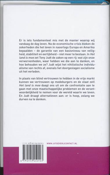 Grote foto het land is moe boeken literatuur