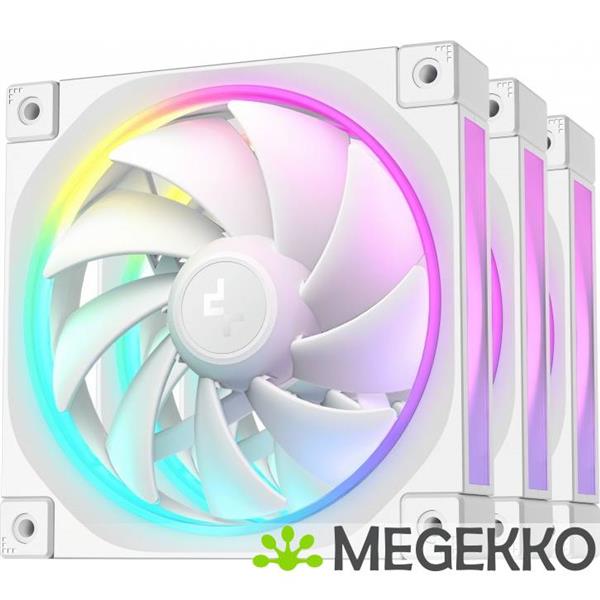 Grote foto deepcool fl12 wh 3 in 1 computer behuizing ventilator 12 cm wit 3 stuk s computers en software overige computers en software