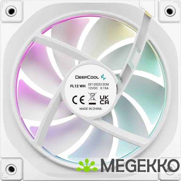 Grote foto deepcool fl12 wh 3 in 1 computer behuizing ventilator 12 cm wit 3 stuk s computers en software overige computers en software