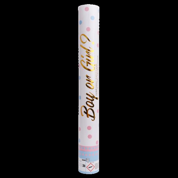 Grote foto confetti cannon gender reveal boy round paper 40 cm verzamelen overige verzamelingen