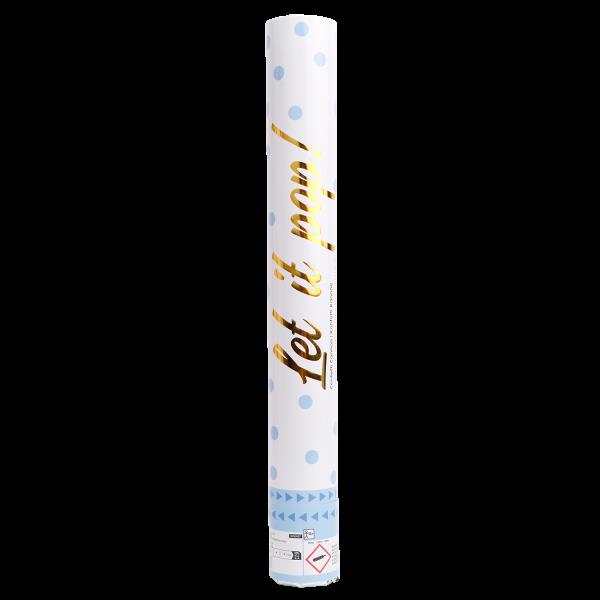 Grote foto confetti cannon blue round paper 40 cm verzamelen overige verzamelingen