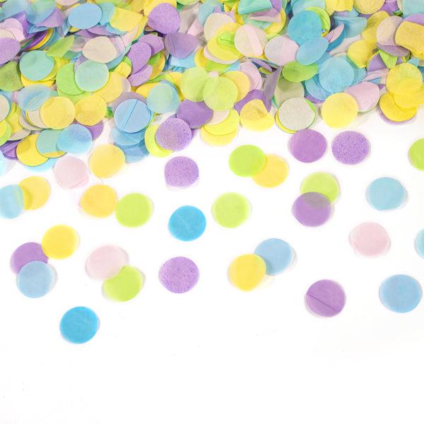 Grote foto confetti cannon multicolor round pastel paper 60 cm verzamelen overige verzamelingen