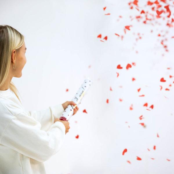 Grote foto confetti cannon heart paper 40 cm verzamelen overige verzamelingen