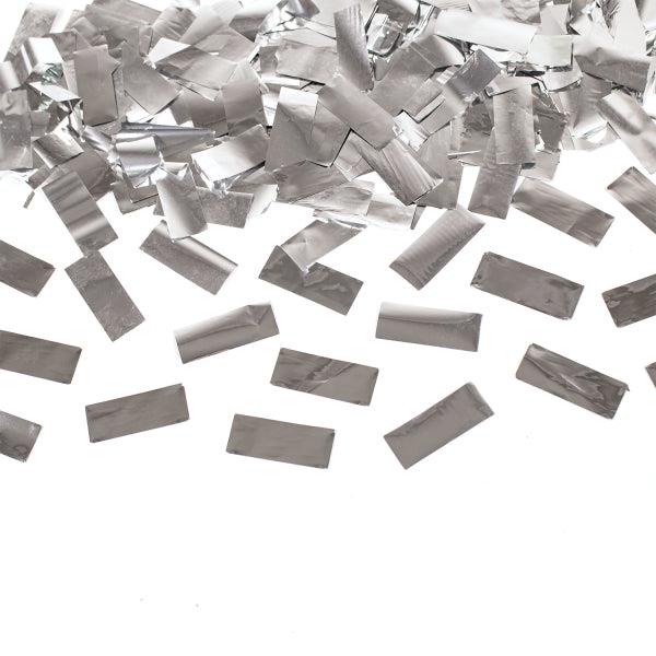Grote foto confetti cannon silver rectangular foil 40 cm verzamelen overige verzamelingen