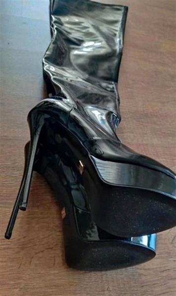 Grote foto diverse hoge leren laarzen kleding dames schoenen