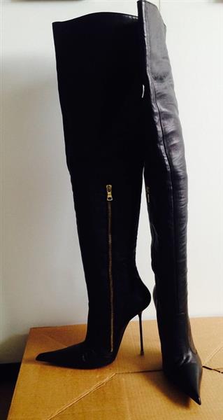 Grote foto diverse hoge leren laarzen kleding dames schoenen