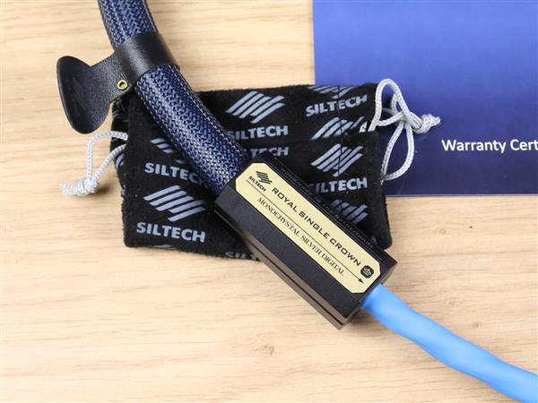 Grote foto siltech royal single crown digit s10 highend digital interconnect bnc 1 0 metre audio tv en foto onderdelen en accessoires