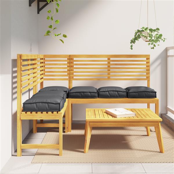 Grote foto vidaxl palletkussens 6 stuks zwart 40x40x8 cm oxford stof huis en inrichting woningdecoratie