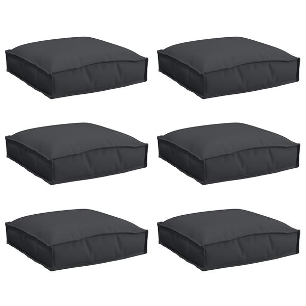 Grote foto vidaxl palletkussens 6 stuks zwart 40x40x8 cm oxford stof huis en inrichting woningdecoratie