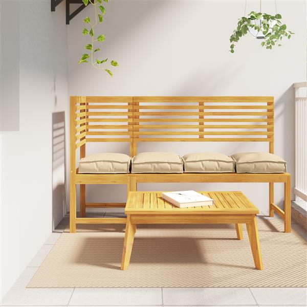 Grote foto vidaxl palletkussens voor zitplek 4 stuks beige 40 x 40 x 8 cm oxford stof huis en inrichting woningdecoratie