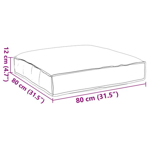 Grote foto vidaxl zithouder wijnrood 80x80x12 cm van oxford stof huis en inrichting woningdecoratie