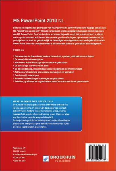 Grote foto ms powerpoint 2010 nl boeken informatica computer