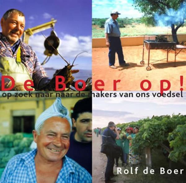 Grote foto de boer op boeken kookboeken