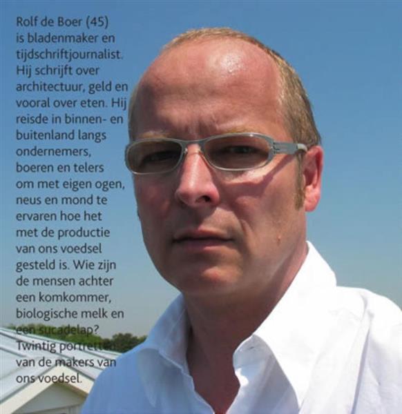 Grote foto de boer op boeken kookboeken