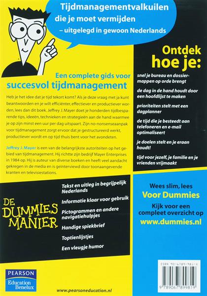 Grote foto tijdmanagement voor dummies voor dummies boeken overige boeken