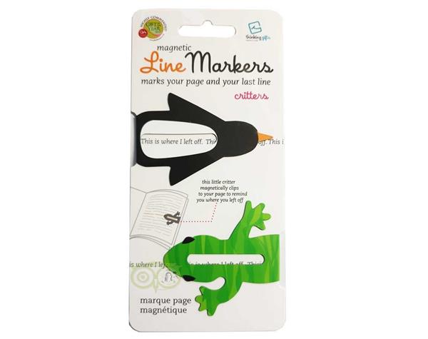 Grote foto magnetic linemarkers critters boeken overige boeken