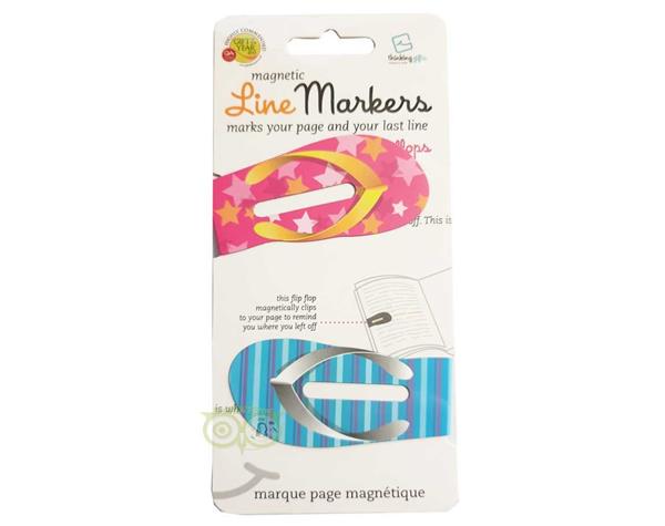 Grote foto magnetic linemarkers flip flops boeken overige boeken