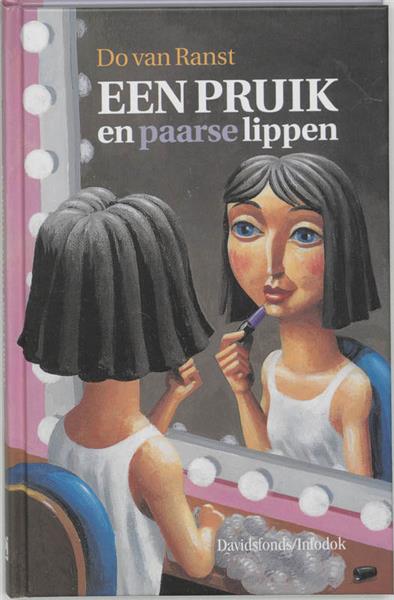 Grote foto een pruik en paarse lippen davidsfonds infodok kinderboeken boeken jeugd 13 jaar en ouder