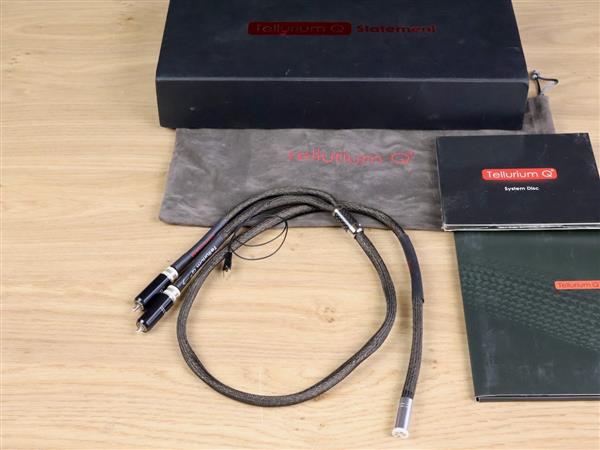 Grote foto tellurium q statement highend audio phono tonearm interconnect din rca 1 0 metre audio tv en foto onderdelen en accessoires