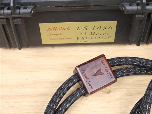 Grote foto kimber kable select ks 1036 highend silver audio interconnects rca 0 75 metre audio tv en foto onderdelen en accessoires