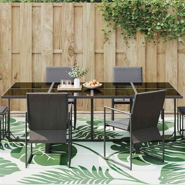 Grote foto vidaxl buitenkleed arakil groen en wit polyester groot patroon huis en inrichting vloerbedekking en kleden