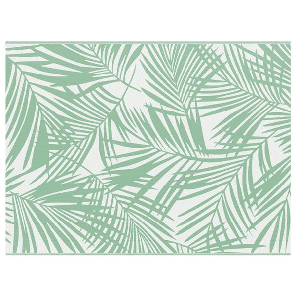 Grote foto vidaxl buiten dekentje arakil groen polyester 300 x 400 cm patroon huis en inrichting vloerbedekking en kleden