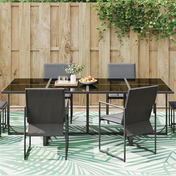 Grote foto vidaxl buiten dekentje arakil groen polyester 300 x 400 cm patroon huis en inrichting vloerbedekking en kleden