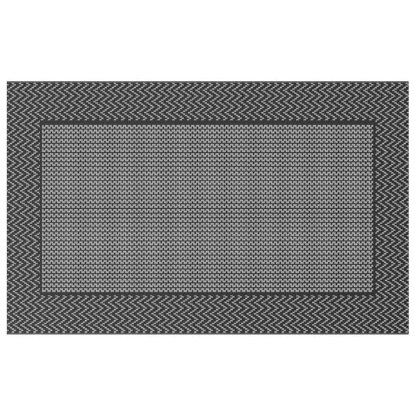 Grote foto vidaxl buitenkleed arakil zwart en grijs 250x400 cm pp huis en inrichting vloerbedekking en kleden