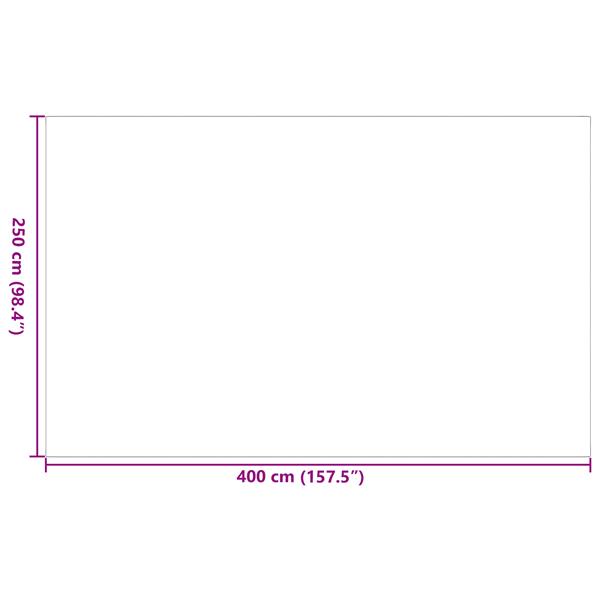 Grote foto vidaxl buitenkleed arakil zwart en grijs 250x400 cm pp huis en inrichting vloerbedekking en kleden