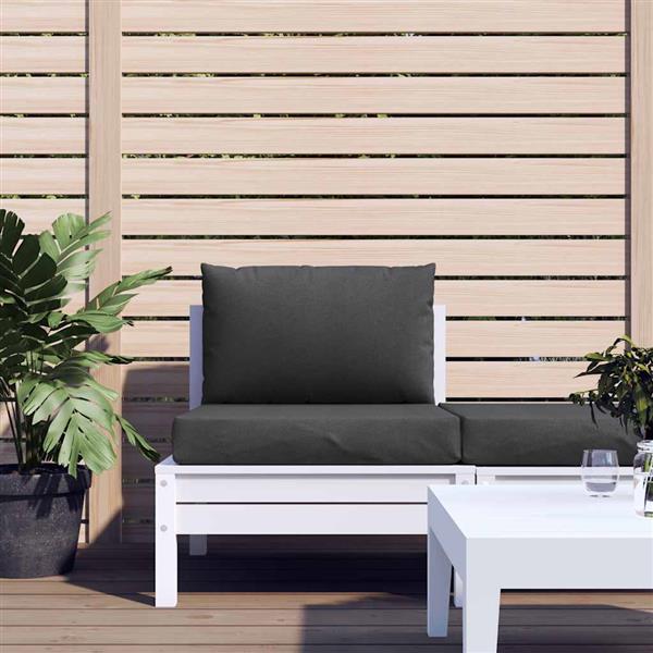 Grote foto vidaxl palletkussens 2 st stof gem leerd antracietkleurig huis en inrichting woningdecoratie