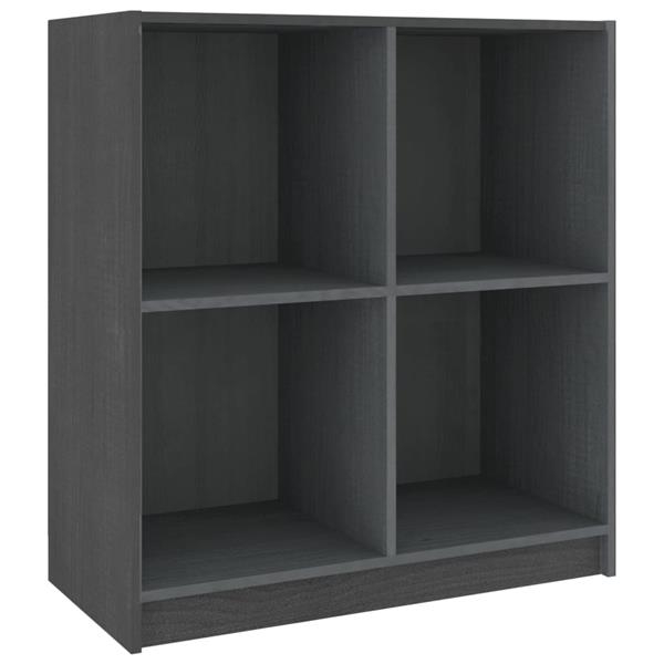 Grote foto vidaxl dressoir 70x33x76 cm massief grenenhout grijs huis en inrichting overige