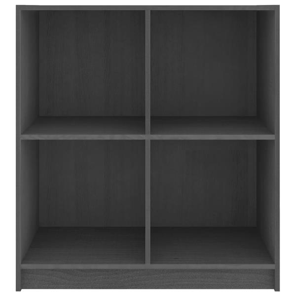 Grote foto vidaxl dressoir 70x33x76 cm massief grenenhout grijs huis en inrichting overige