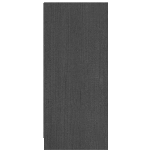 Grote foto vidaxl dressoir 70x33x76 cm massief grenenhout grijs huis en inrichting overige