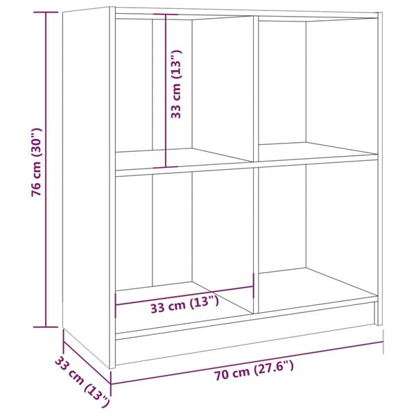 Grote foto vidaxl dressoir 70x33x76 cm massief grenenhout grijs huis en inrichting overige