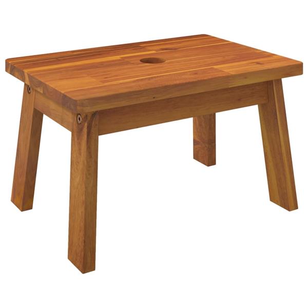 Grote foto vidaxl opstapkruk 38x26x22 cm massief acaciahout huis en inrichting stoelen