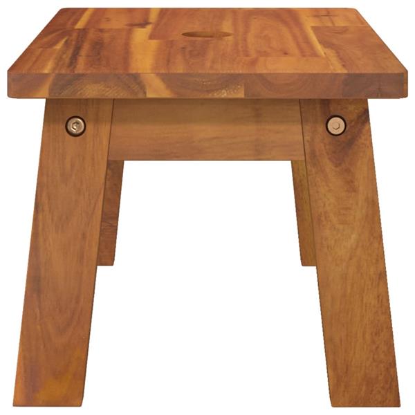 Grote foto vidaxl opstapkruk 38x26x22 cm massief acaciahout huis en inrichting stoelen