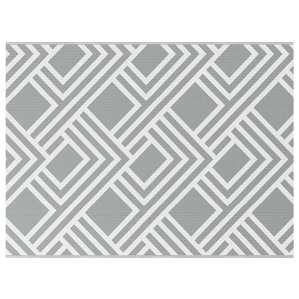 Grote foto vidaxl buitentapijt arakil grijs grijs polyester 300 x 400 cm huis en inrichting vloerbedekking en kleden
